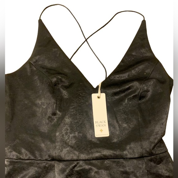 Black Swan | LBD Little Black Dress spaghettini strap New With Tags Size Small - Picture 8 of 15